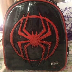 Marvel Black and Red Spider Emblem Backpack